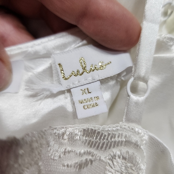 Lulus Profound Elegance Ivory 3D Floral Embroidered Maxi Dress XL Wedding Party - Picture 14 of 14